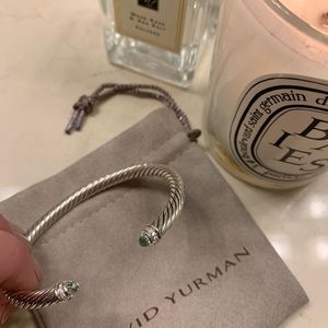 Prasiolite and Diamond David Yurman Bracelet